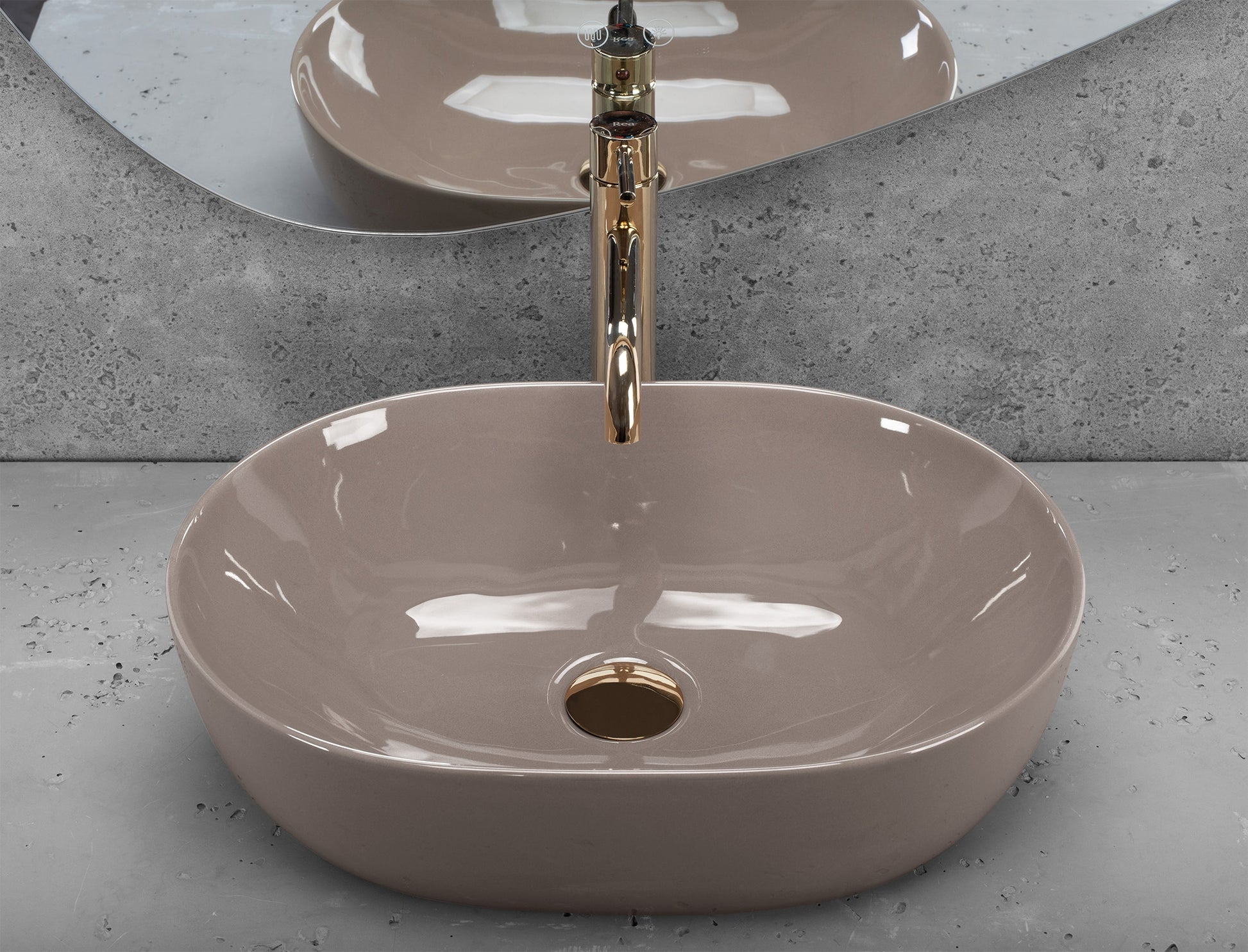 Lavoar Pe Blat Rea Lisa Beige Shiny  3