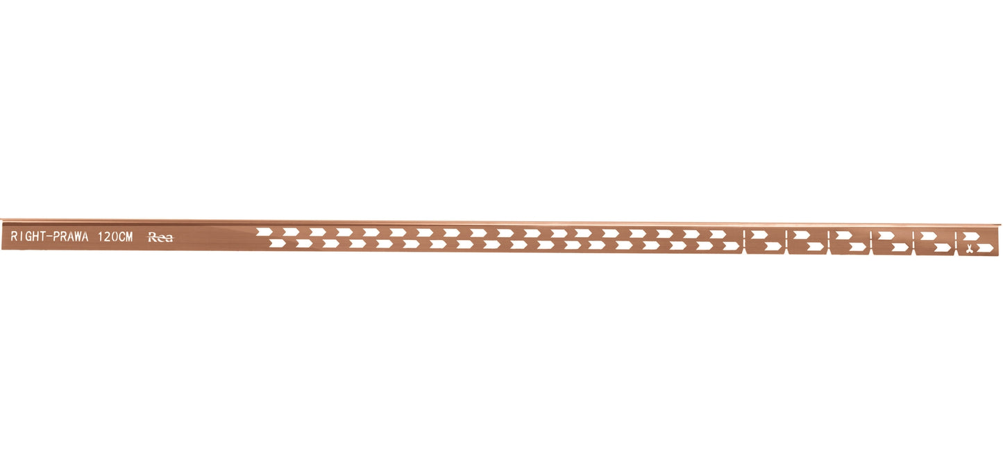 Profil de panta cadita de dus 120cm Brush Copper stanga 6