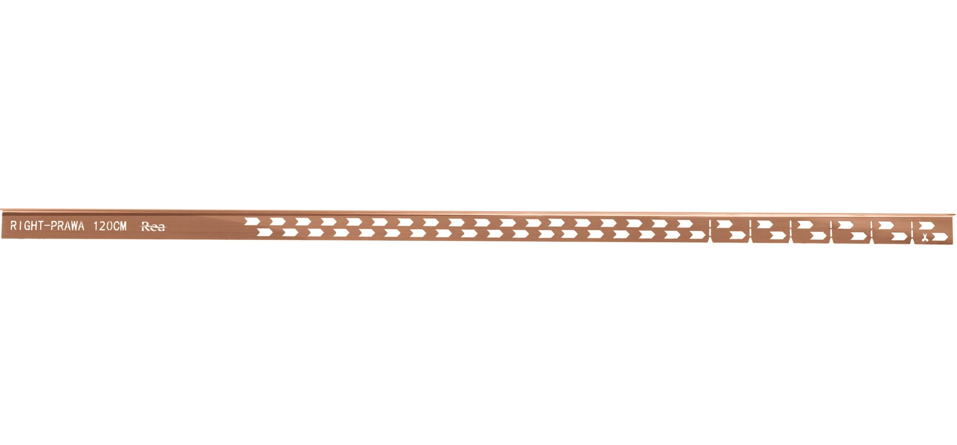 Profil de panta cadita de dus 120cm Brush Copper dreapta 6