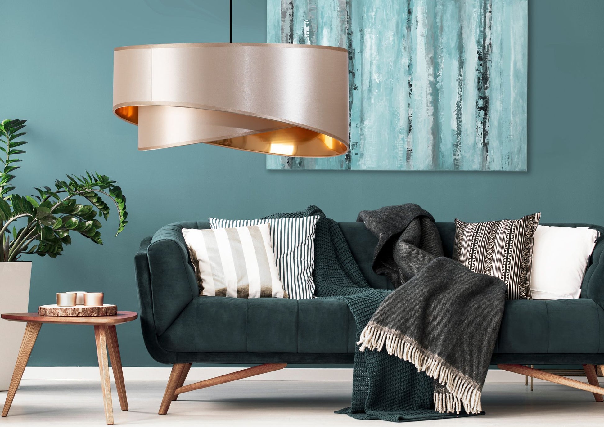 Lampă suspendată Beige Gold 50cm APP970-1CP  5