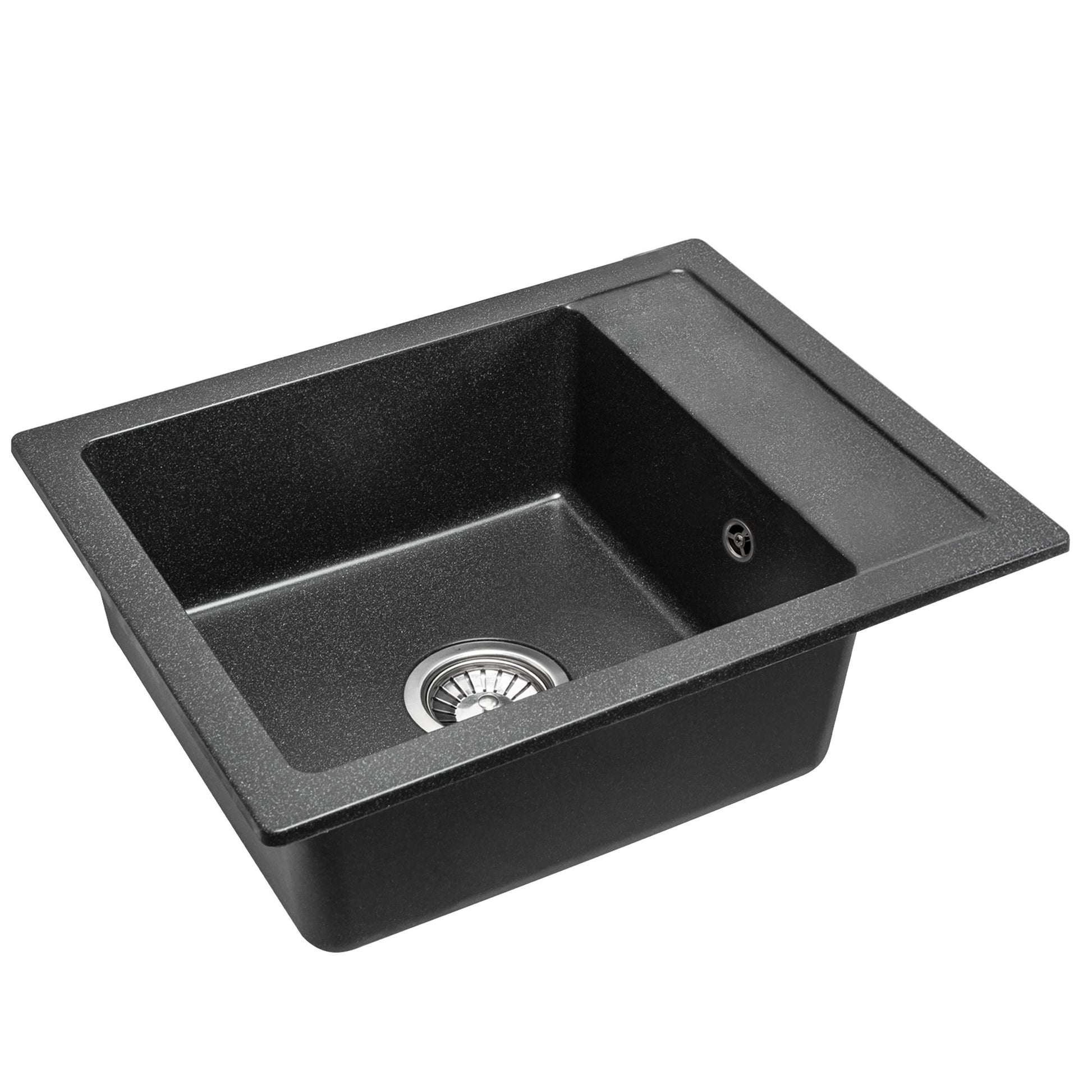 Chiuveta bucatarie Granit Rino black pietriciele  2