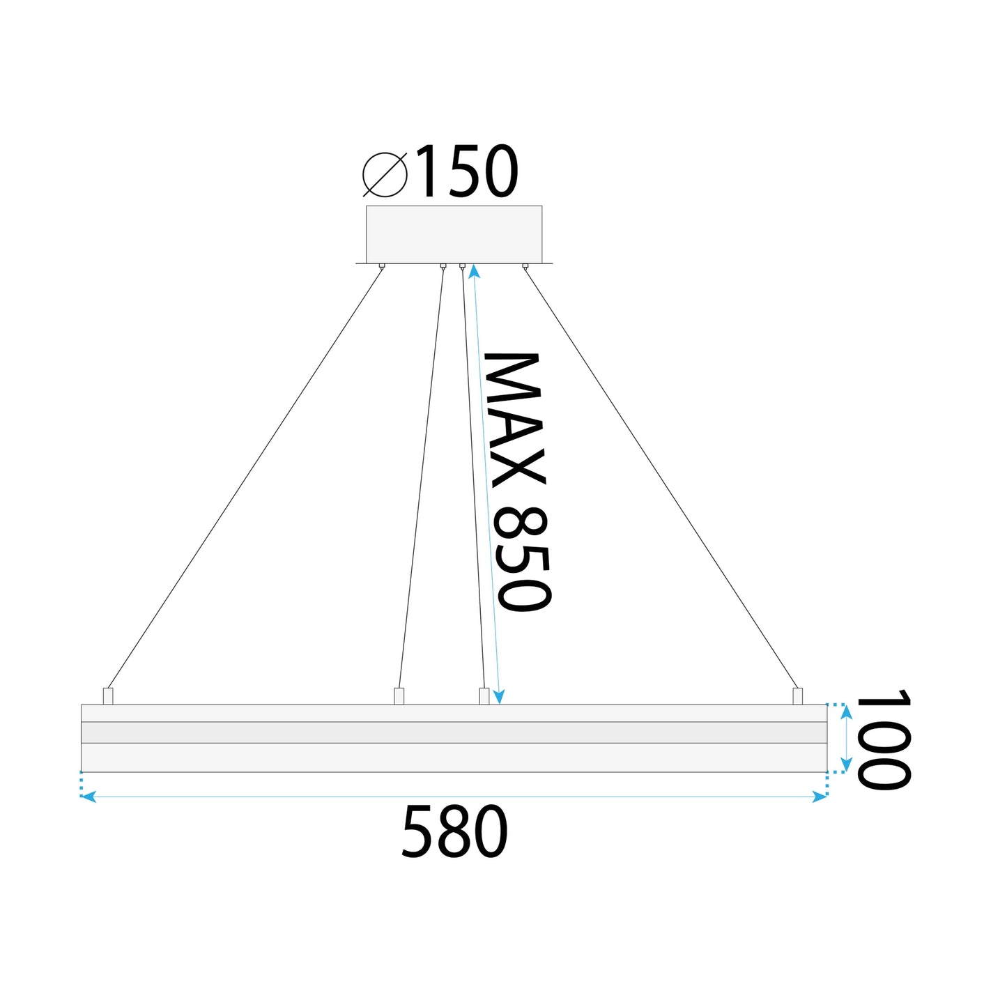 Lampă Suspendată Led App1672-cp Gold  9