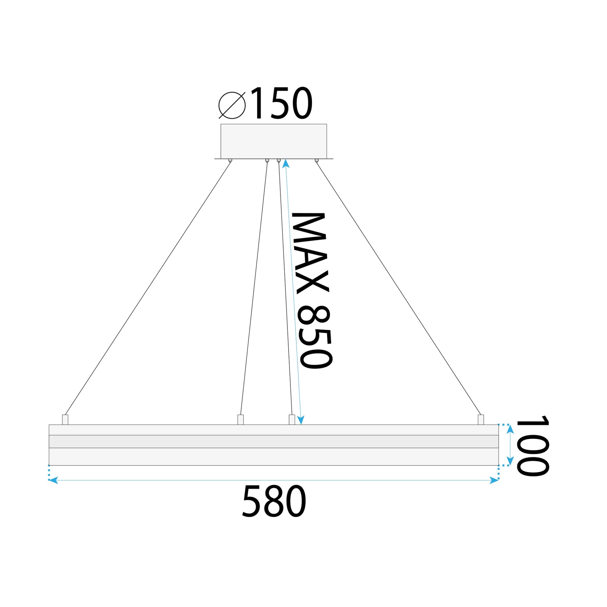 Lampă Suspendată Led App1672-cp Gold  9