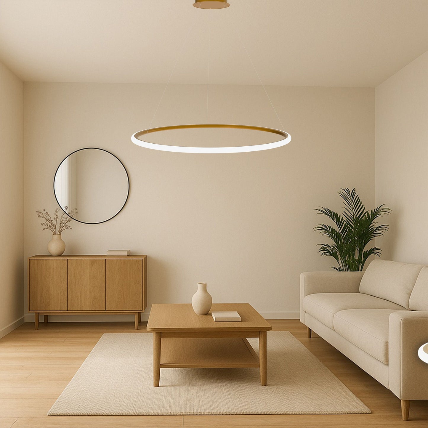 Lampa Led Lhj006-cp Brush Gold  5