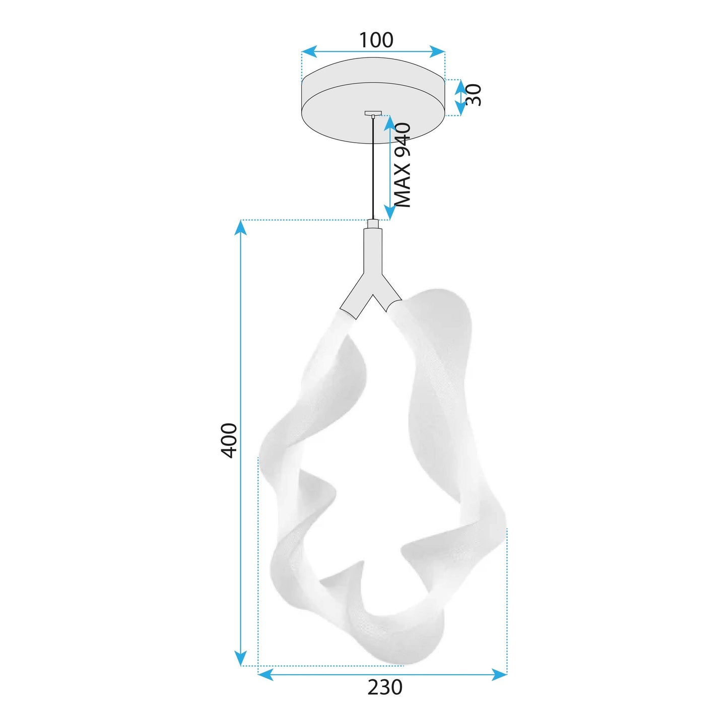 Lampa Led G013-1cp White/gold  6