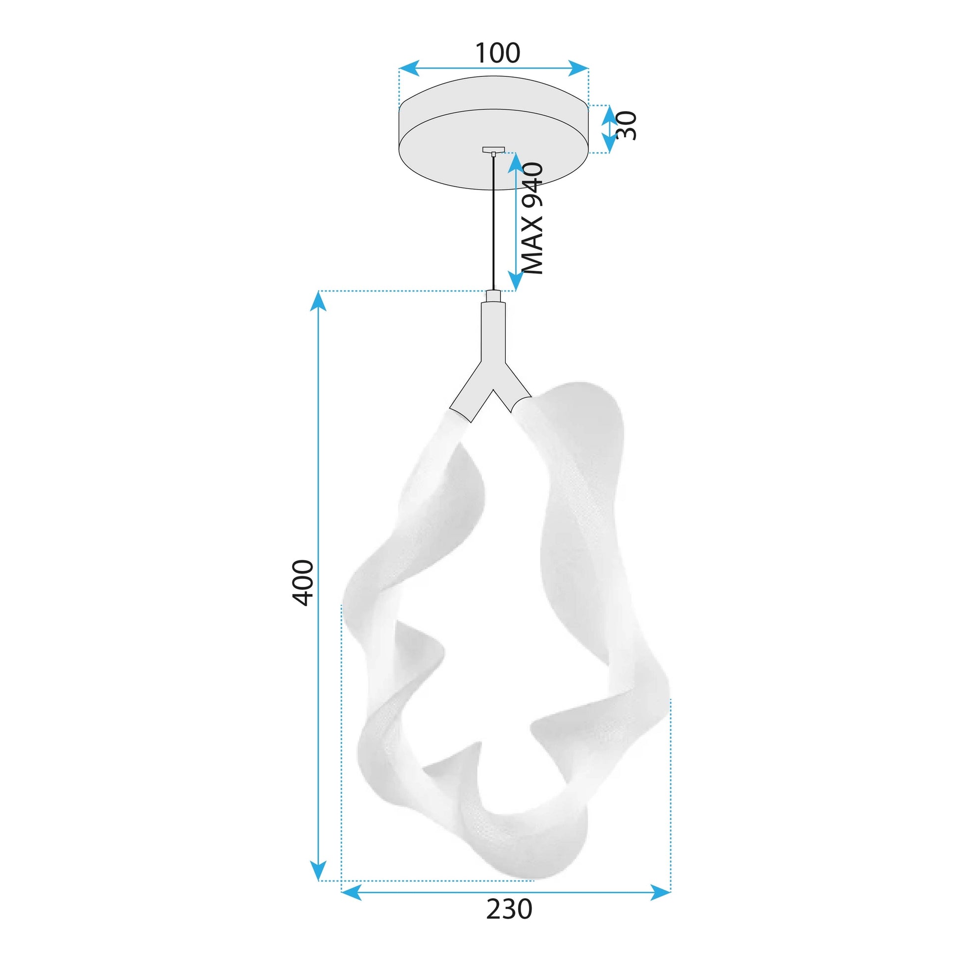 Lampa Led G013-1cp White/gold  6