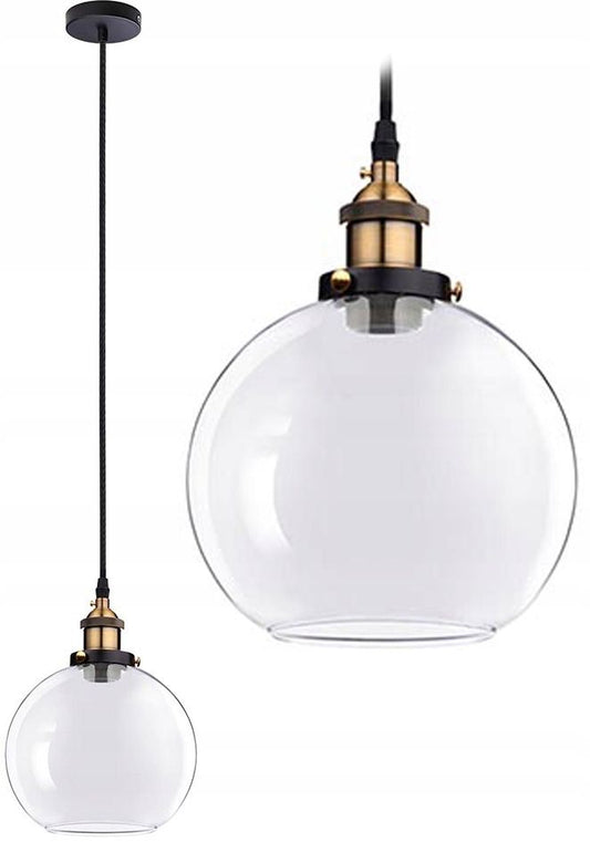 Lampa DE TAVAN SUSPENDABILA din sticla Verto B Bronz 1