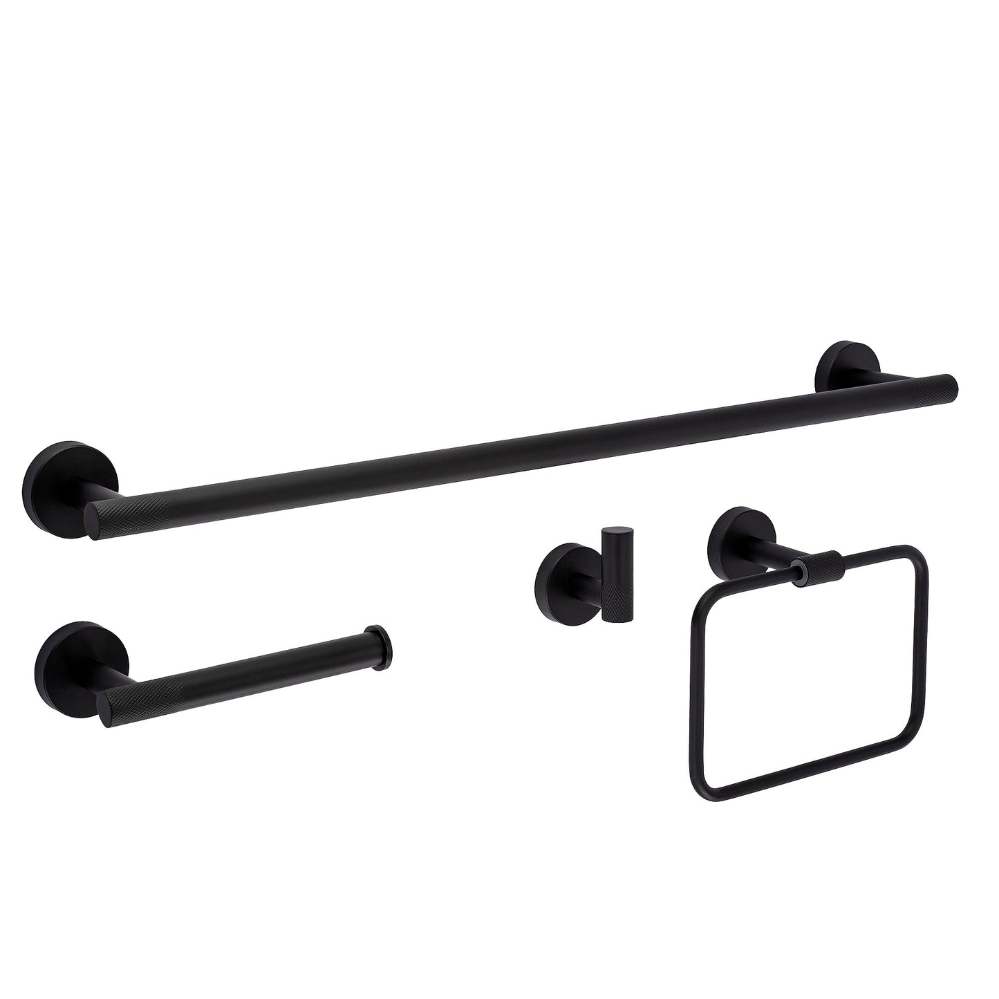 Set Accesorii Pentru Baie Grid Black 4 Piese  2