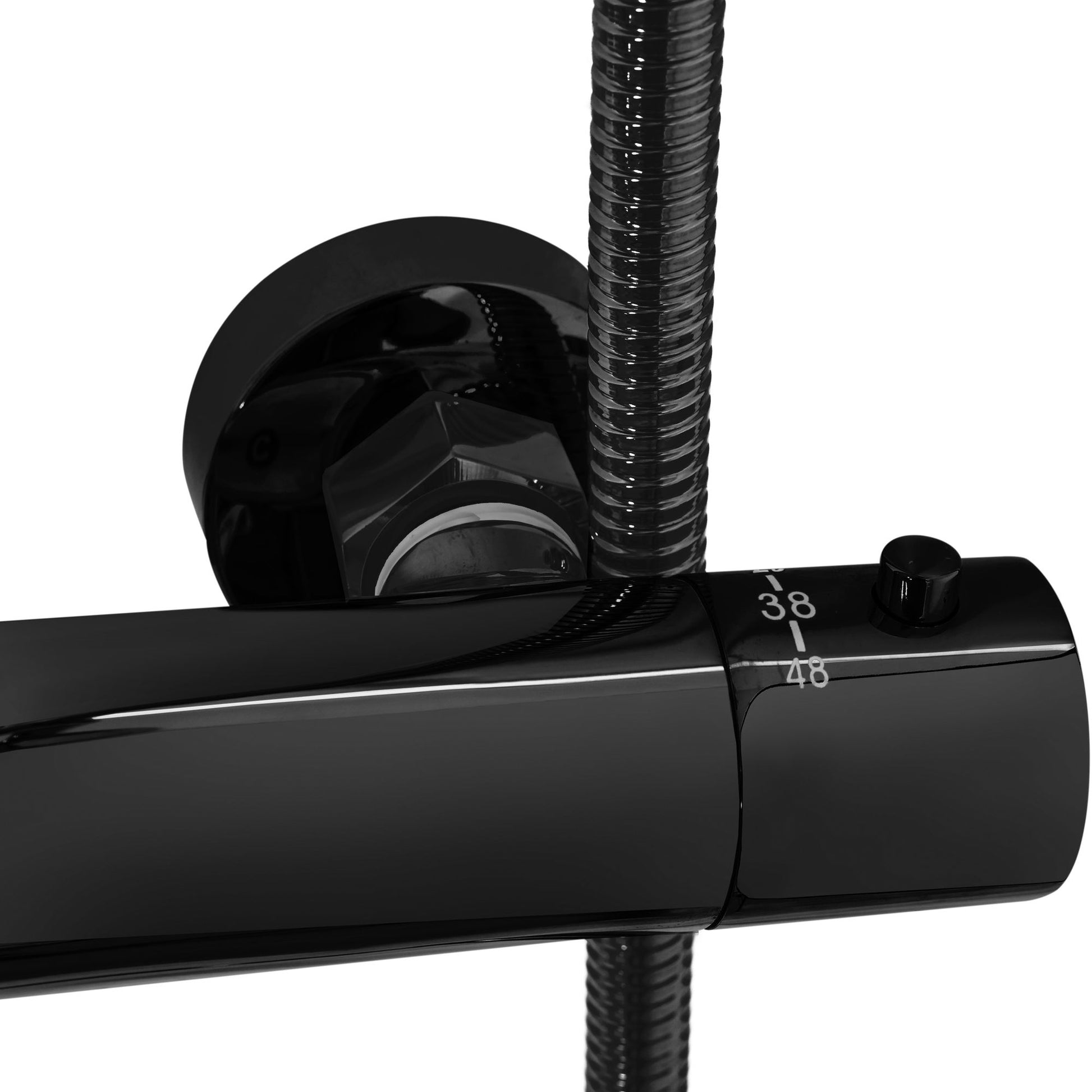 Set de dus cu termostat Lungo Black Metallic 3