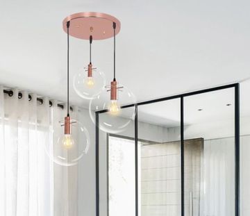 Lampa DE TAVAN SUSPENDABILA din sticla LASSI 20+25+30 cm  4