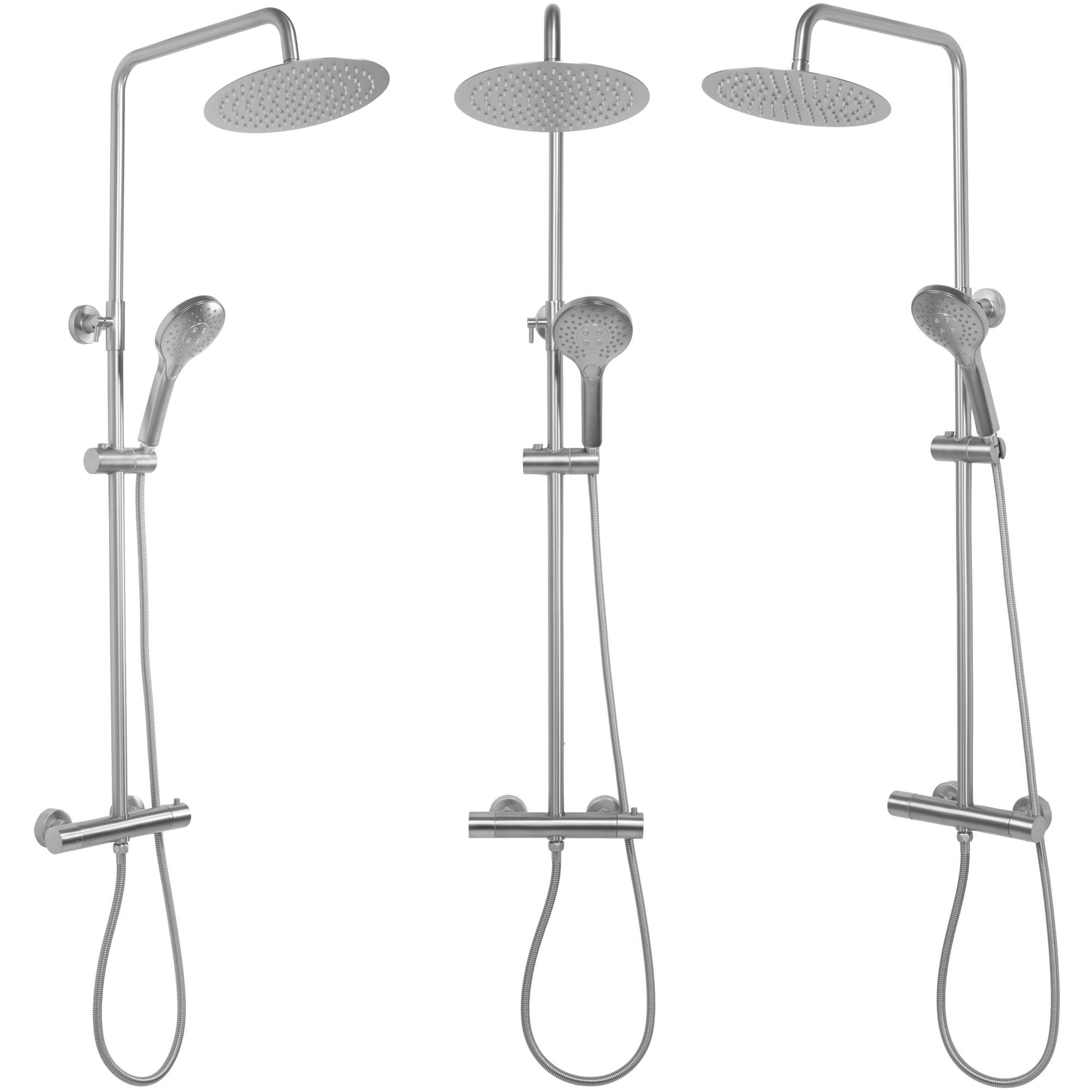 Coloana de dus cu termostat REA VINCENT NICKEL BRUSH INOX  7