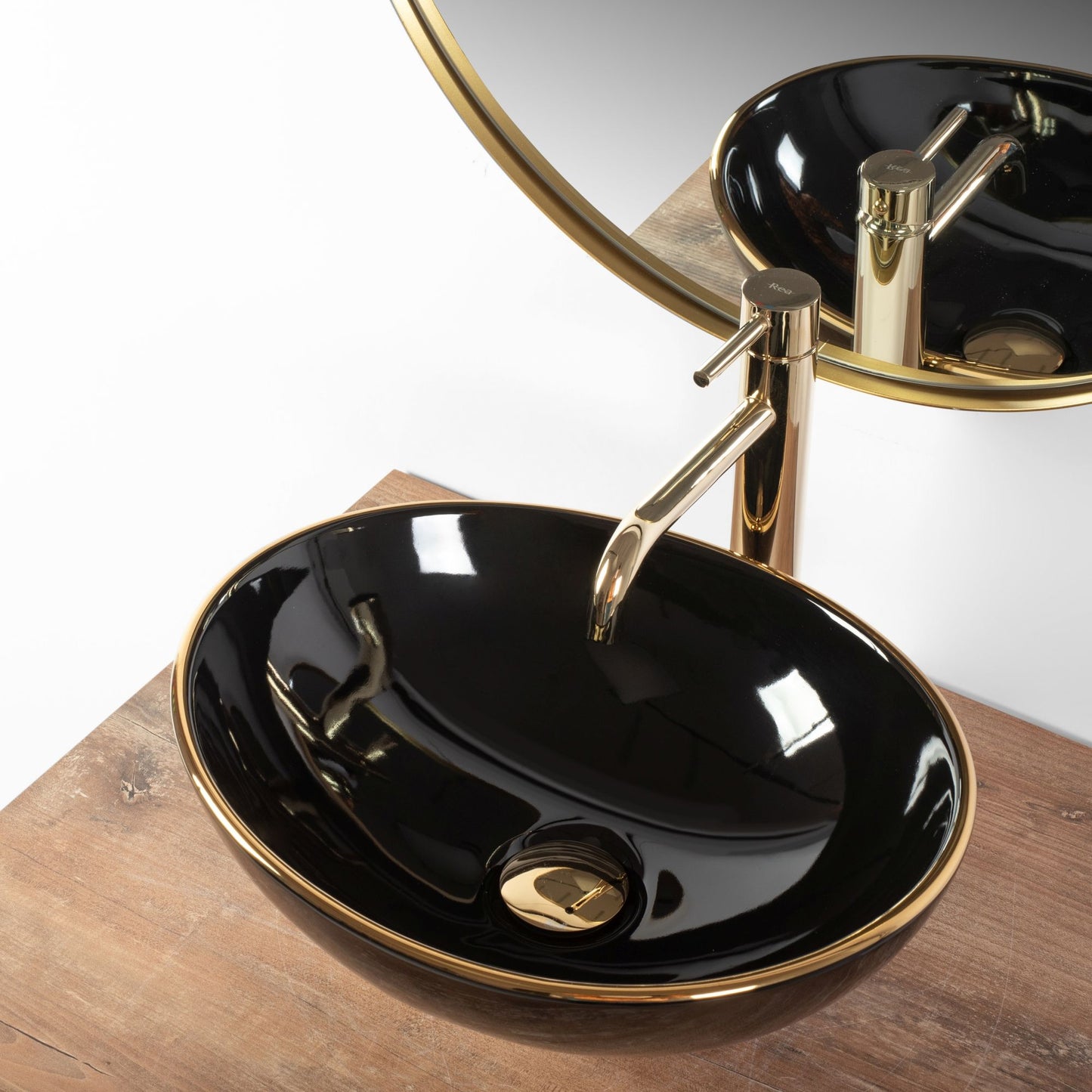 Lavoar pe blat Rea Sofia Black Gold Edge 3