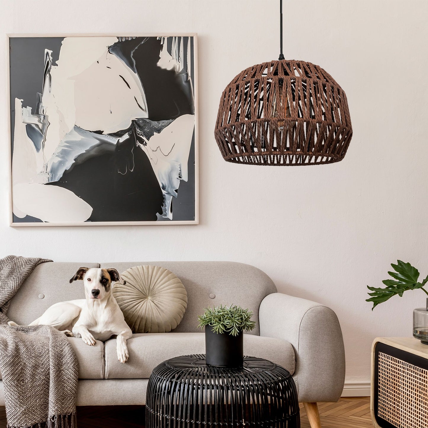 Lampă de tavan APP1292-1CP Brown  2