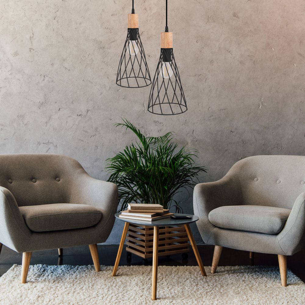 Lampă de tavan APP1268-1CP Black  2