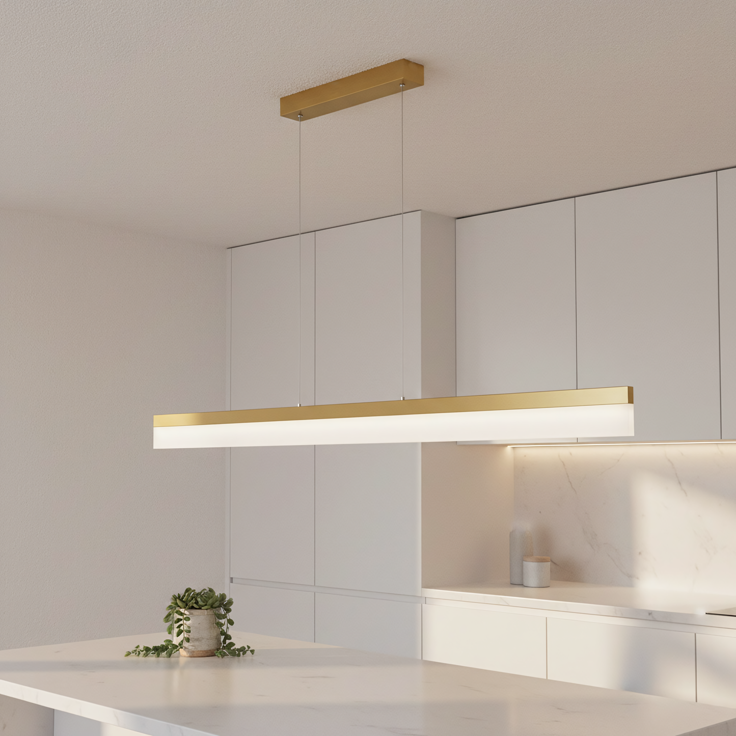 Lampă Suspendată Led App1694-cp 120 Cm Brush Gold  8