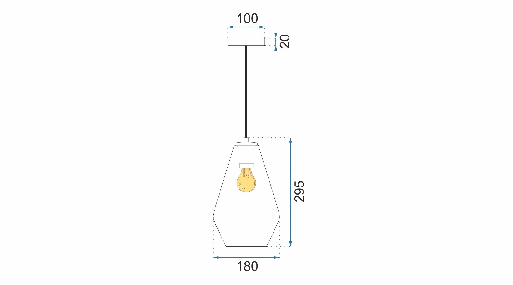 Plafoniera Din Sticlă APP438-1CP  9