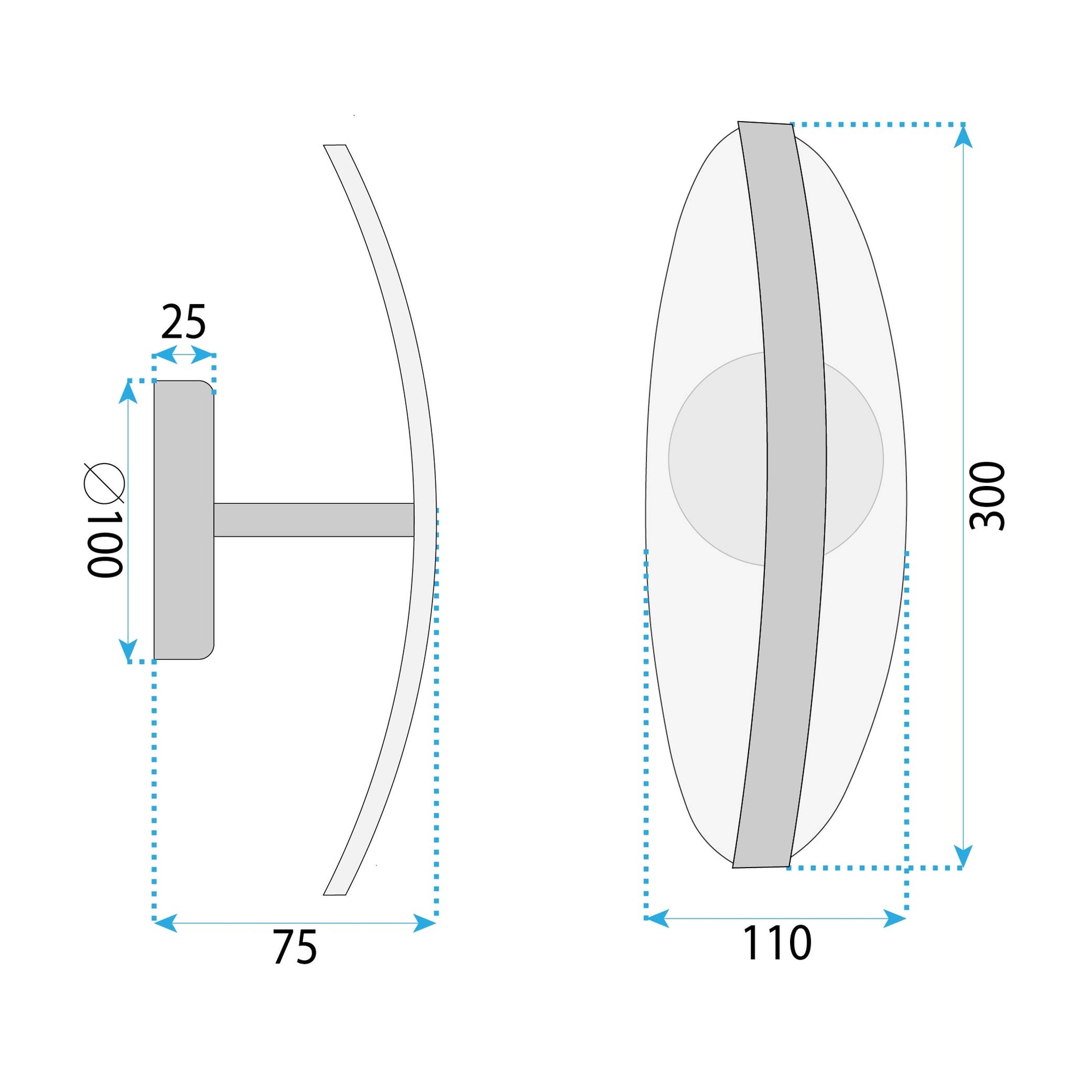 Lampa De Perete Led G130-w Gold  5