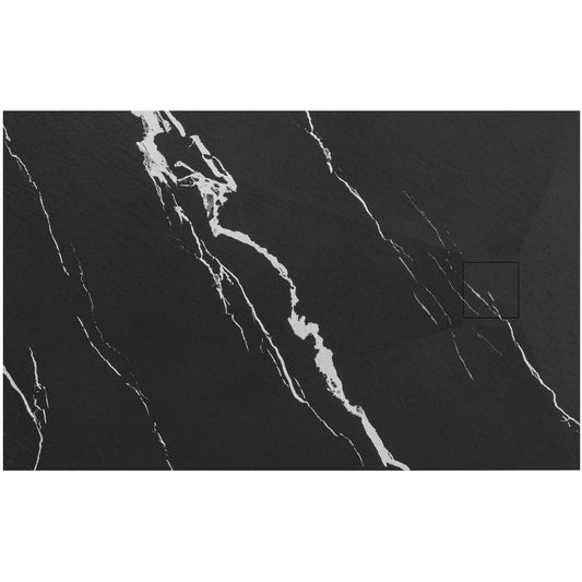 Cada de duș Magnum CARRARA BLACK 80x100  1