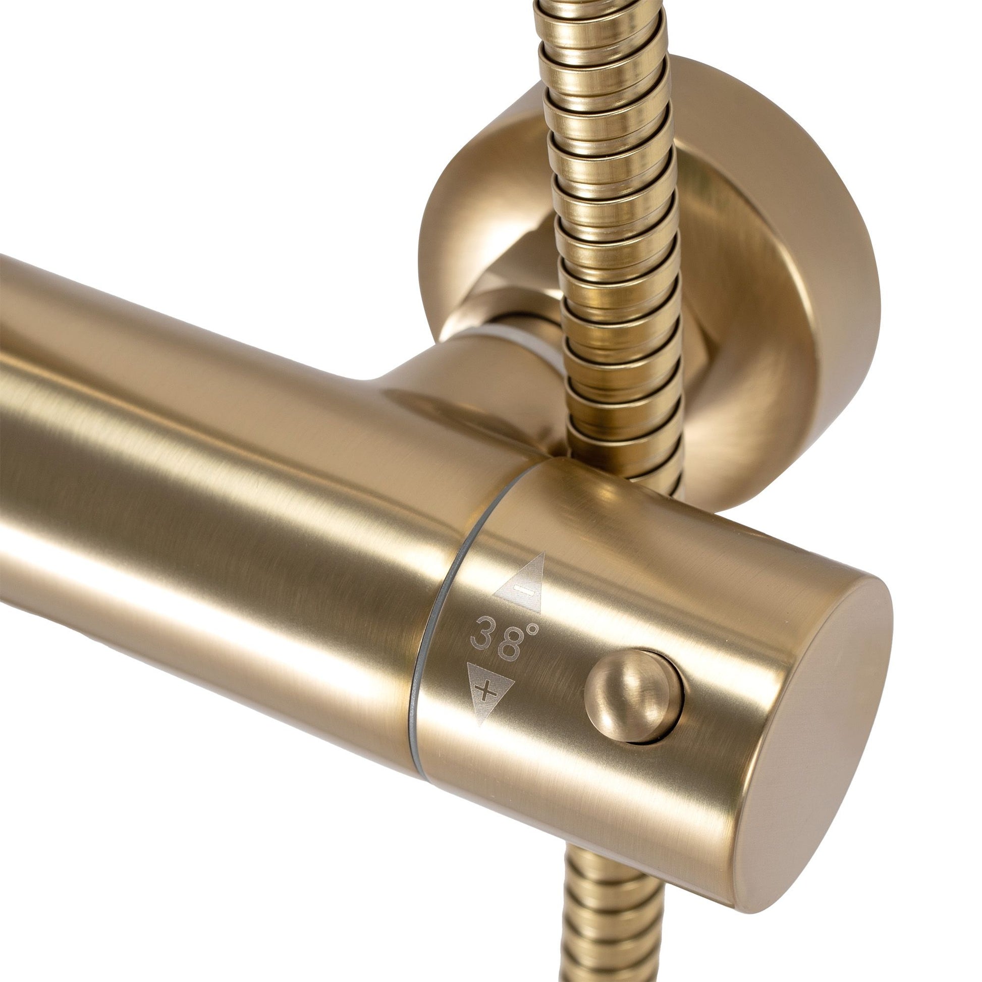 Set dus cu termostat Rea PAROT BRUSHED GOLD 9