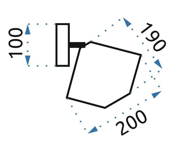Aplica De Perete Metal Mansardă Roz Negru APP534-1W  8