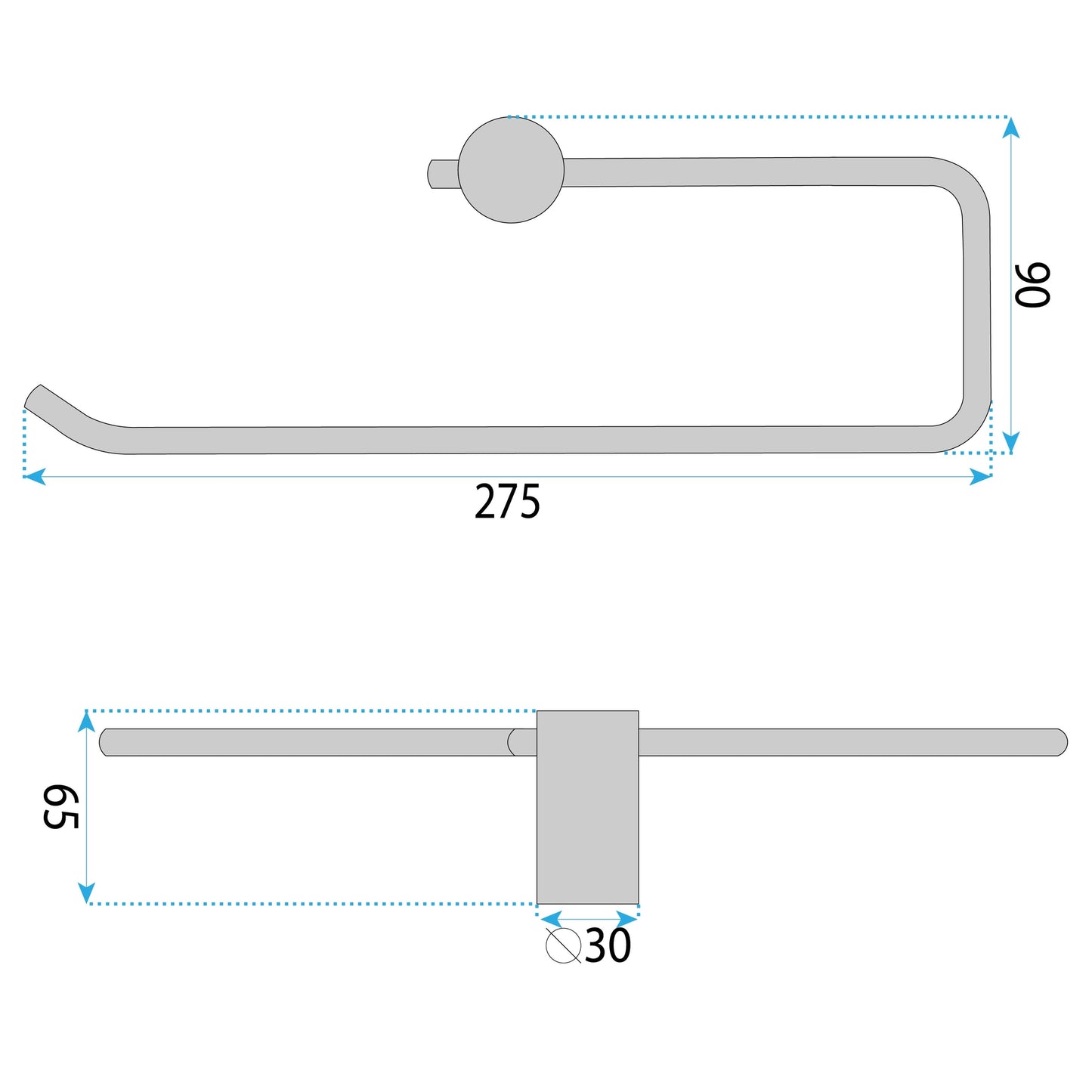 Cuier De Baie 9710 Prism Brush Copper  13