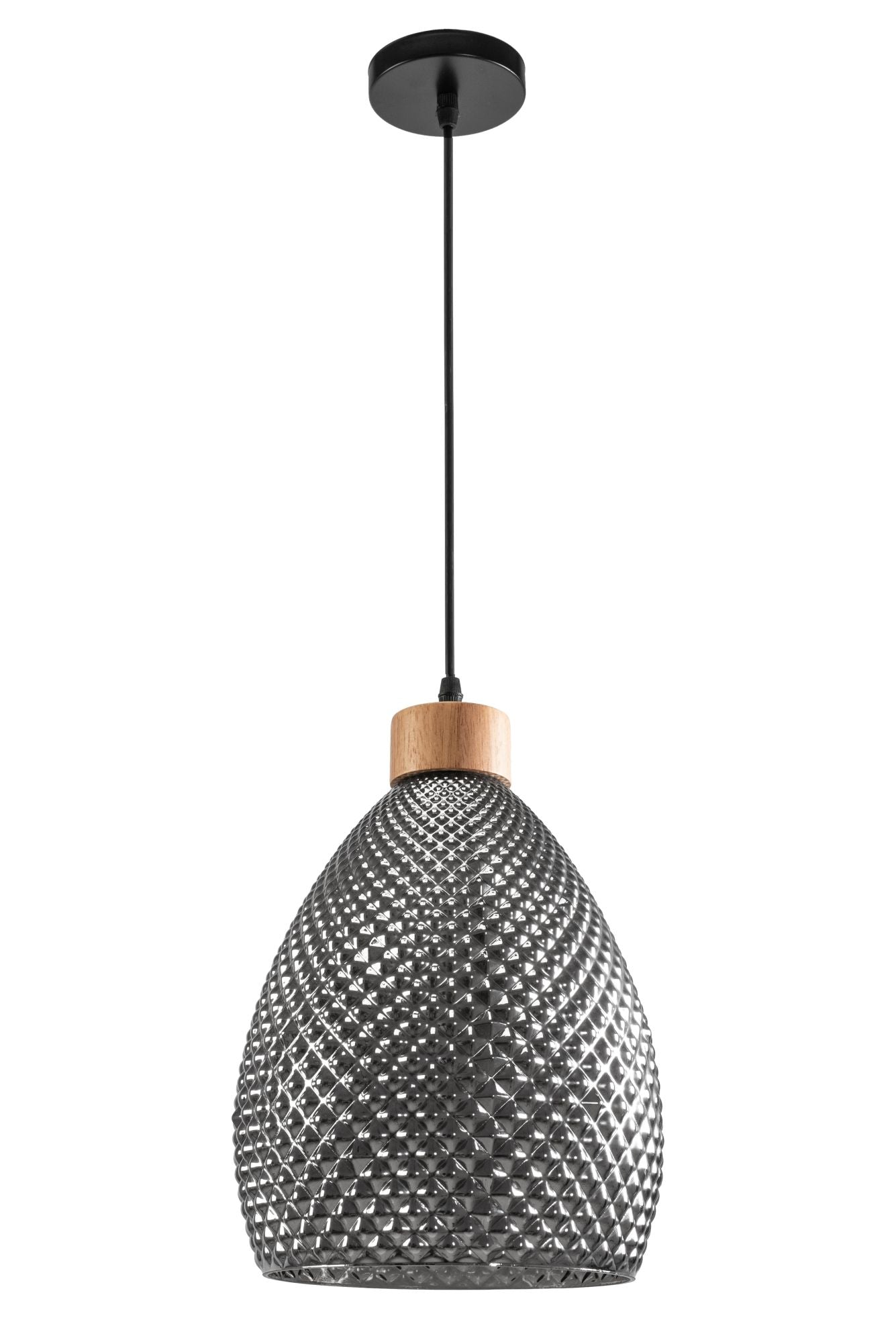 Lampă de tavan din sticlă Chihlimbar Retro Black APP897-1CP  5