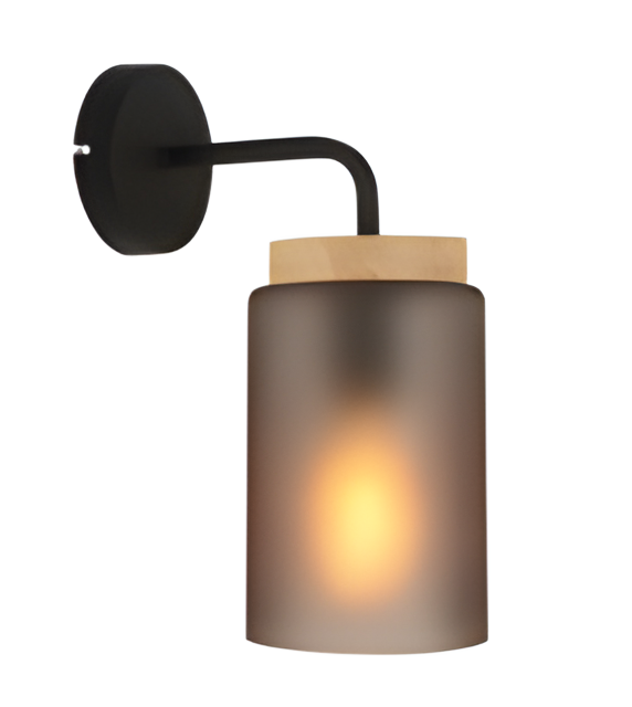 Lampa De Perete APP1814-1W Frosted Grey  1