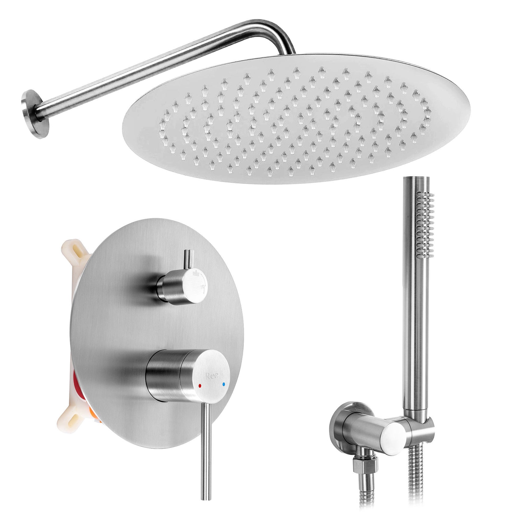 Set De Dus Incastrat Rea Foss Clif Nickel Brush + Box  1