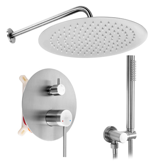 Set De Dus Incastrat Rea Foss Clif Nickel Brush + Box  1