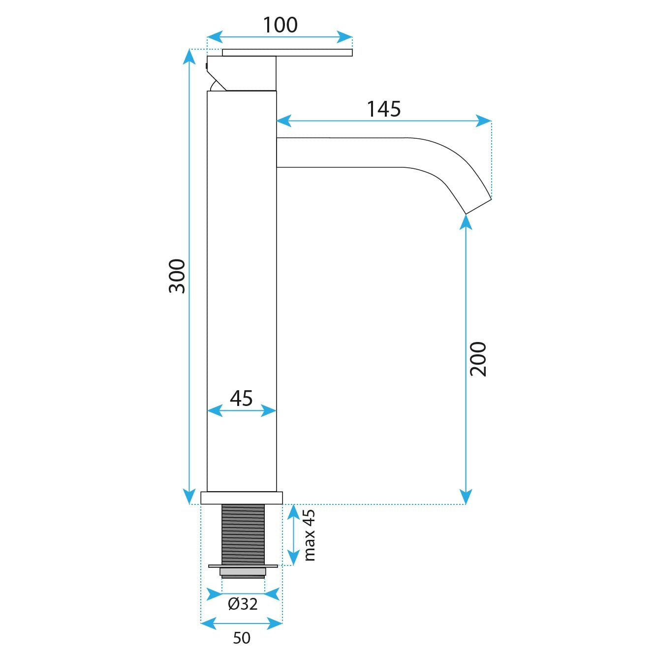 Baterie Pentru Baie Rea Ontario Brush Gold  7
