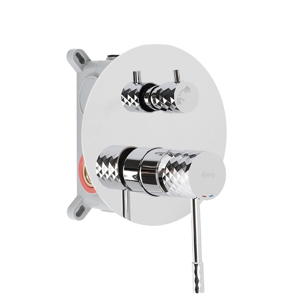 Set De Dus Incastrat Rea Lungo Diamond Chrome + Box  2