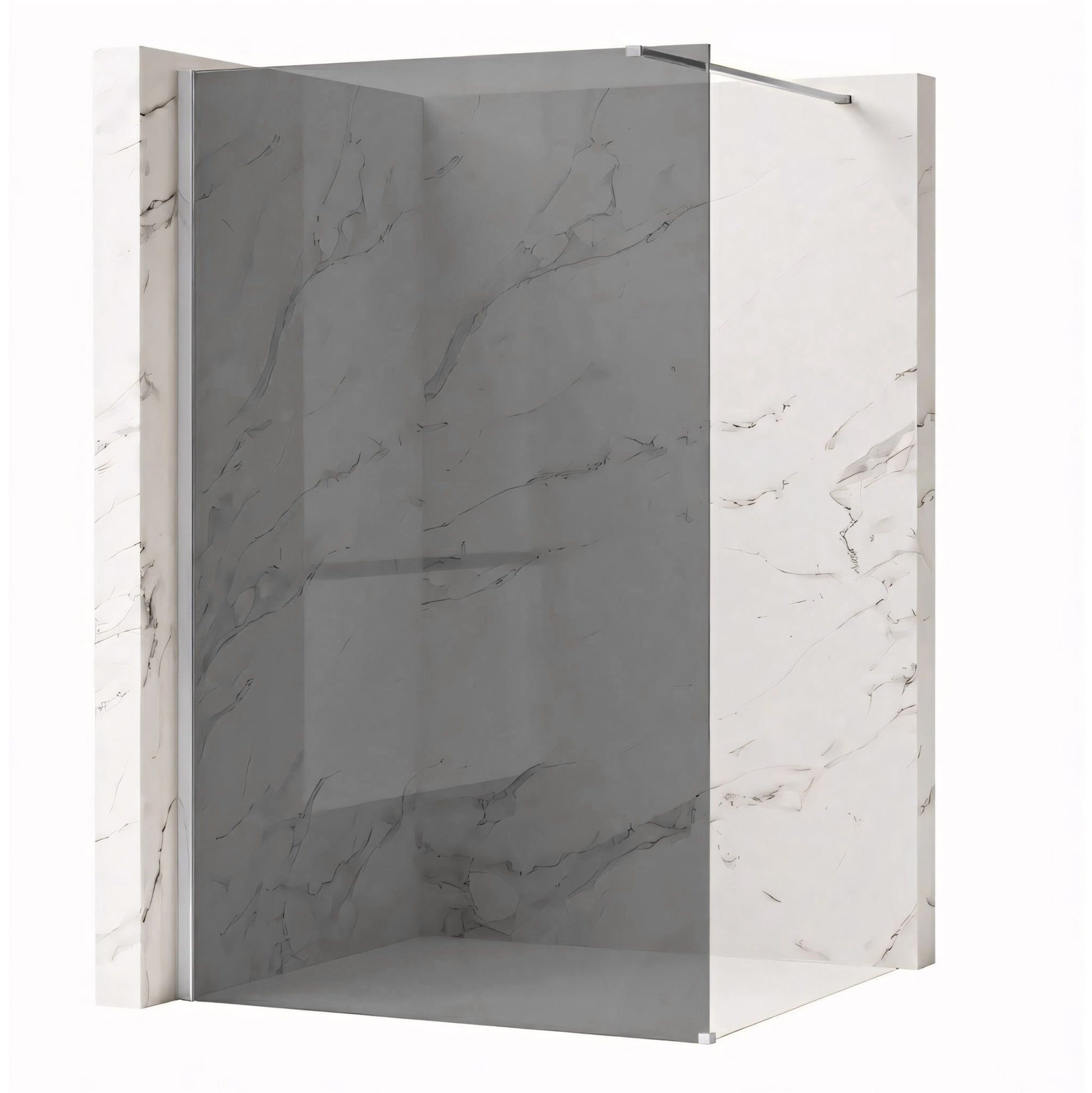 Paravan de dus Rea Flexi Grey / Chrome 130  2