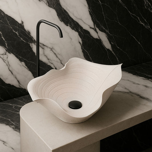 Lavoar ceramic pentru blat REA HM-02 Handmade ART  1