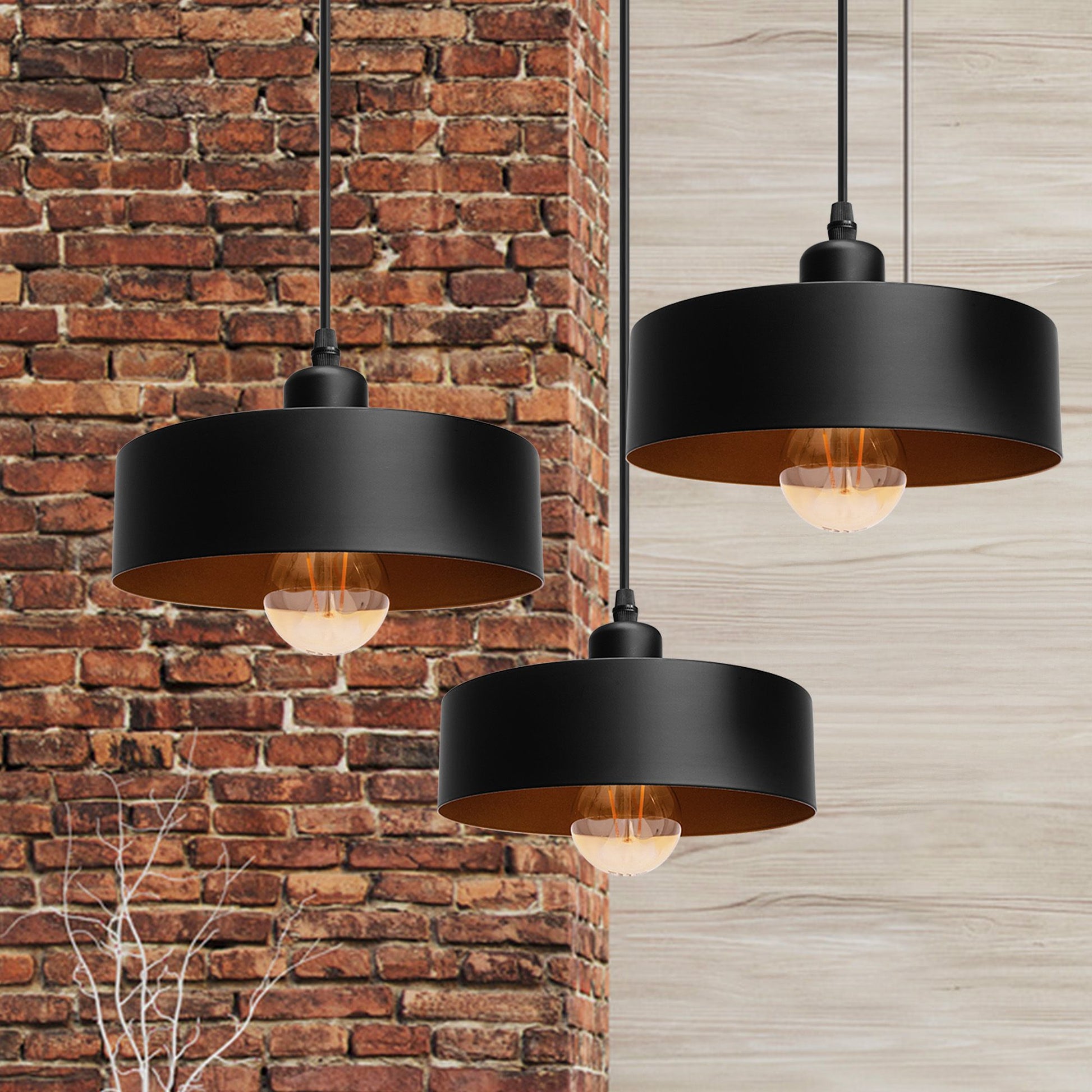 Lampă suspendată APP1334-3CP Black Gold 2
