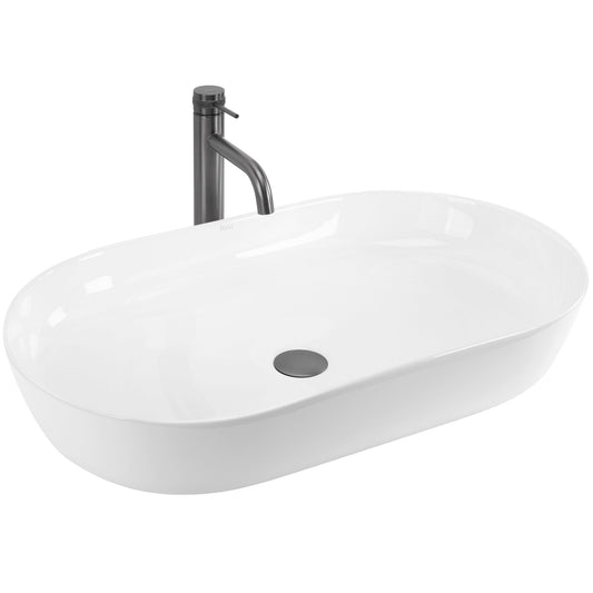 Lavoar ceramic pentru blat CLEO 71 alb - REA  1