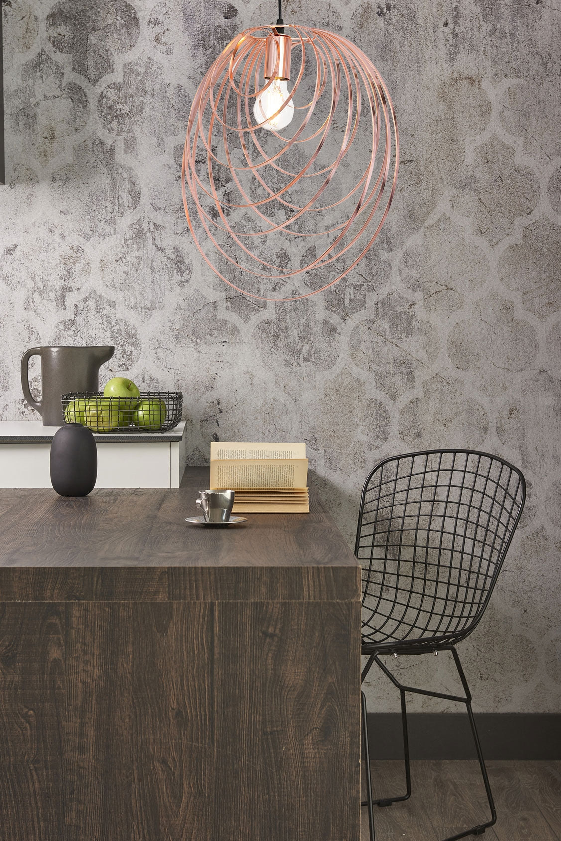 Lampa Geometrica Rose Gold APP427-1CP  3