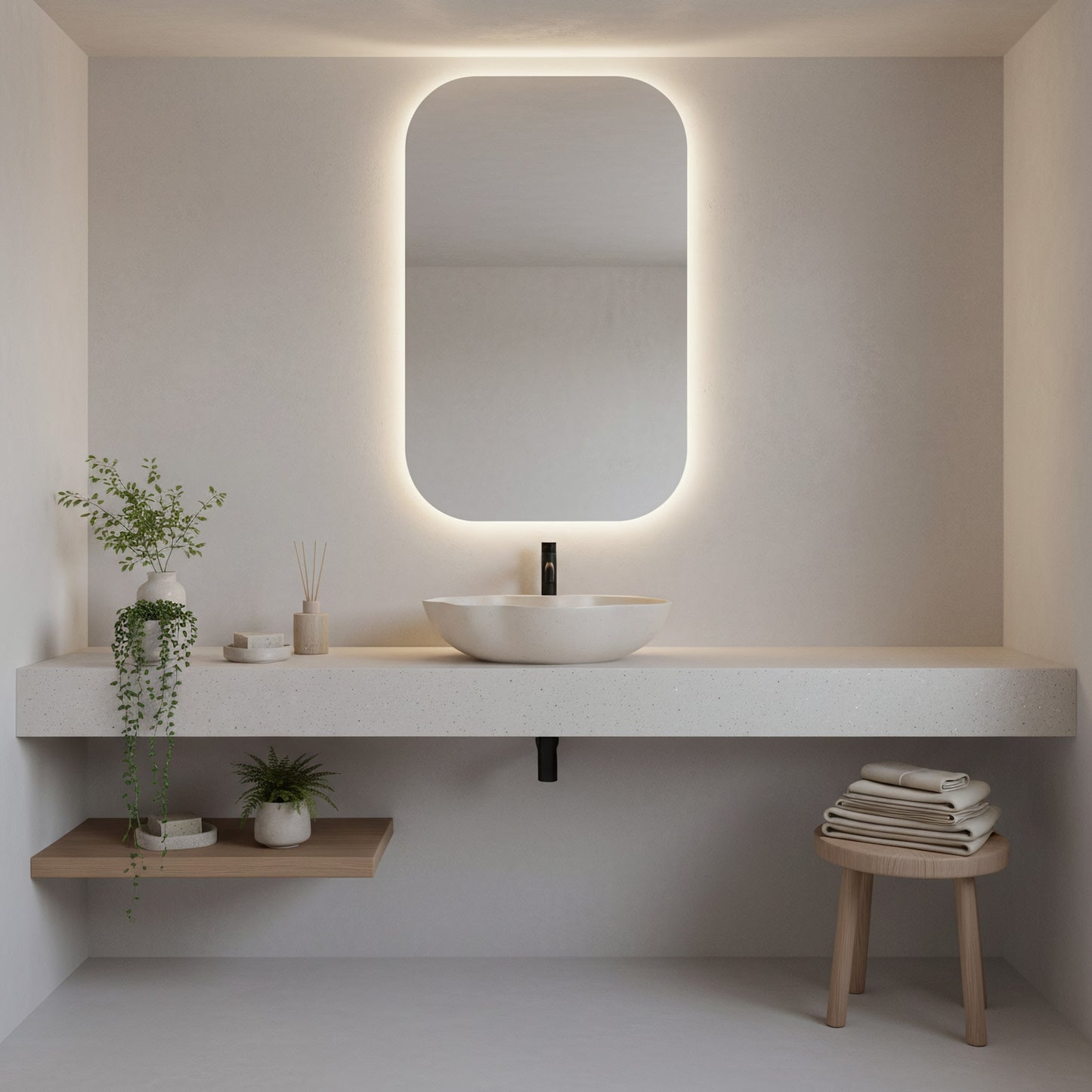 Lavoar pe blat Rea Pearl Warm  6