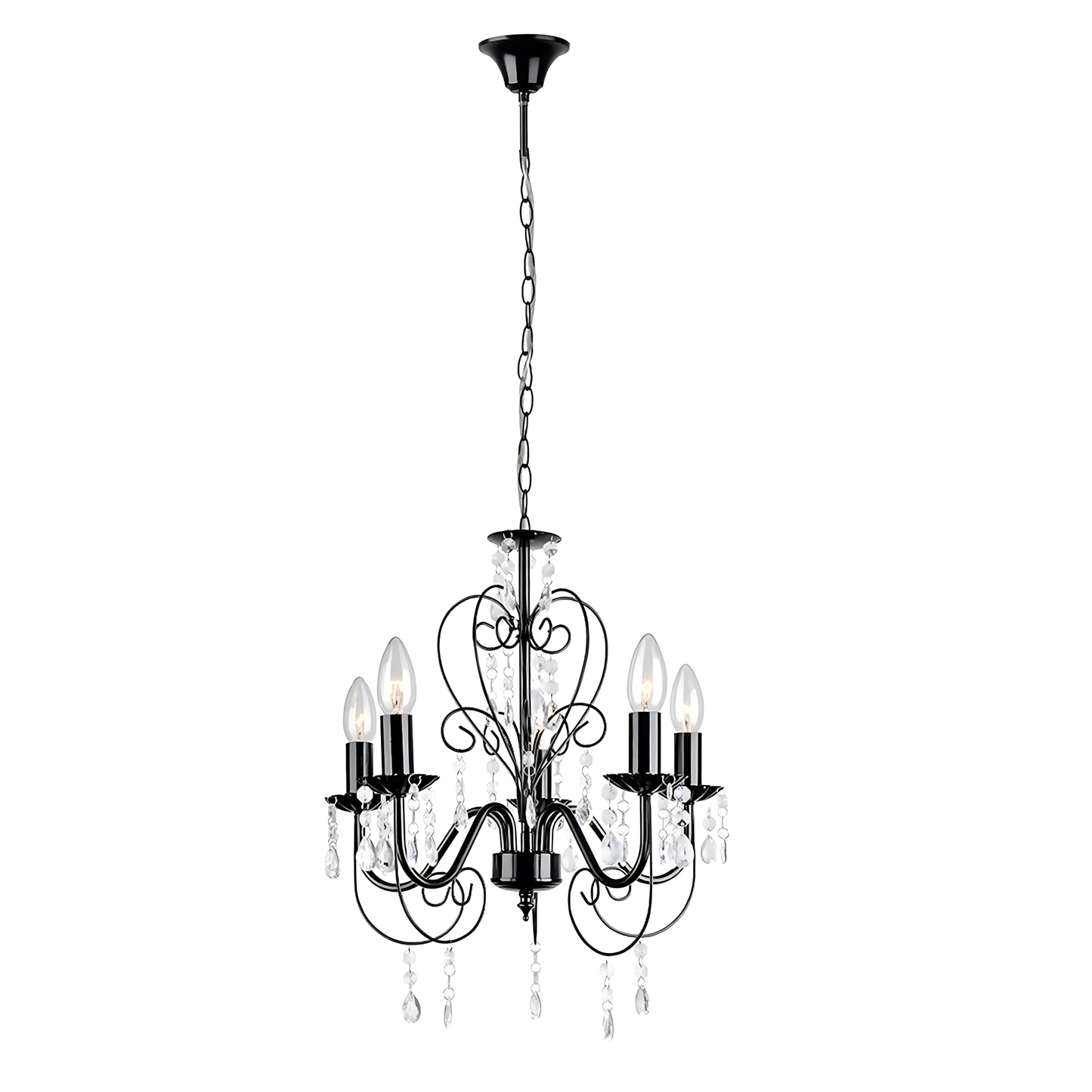 Lampă Suspendată Ebt010-5cp Black  1