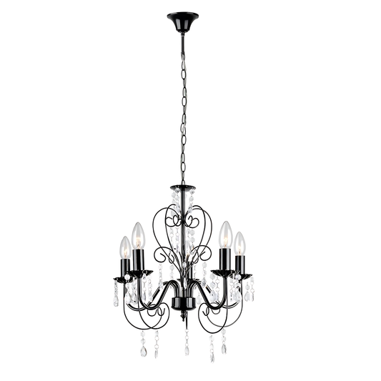 Lampă Suspendată Ebt010-5cp Black  1