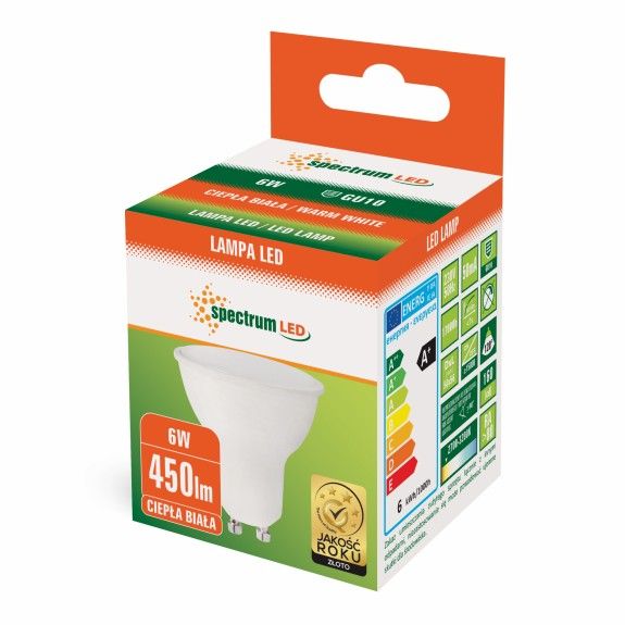 Bec LED Cald GU10 230V 6W 13265  2