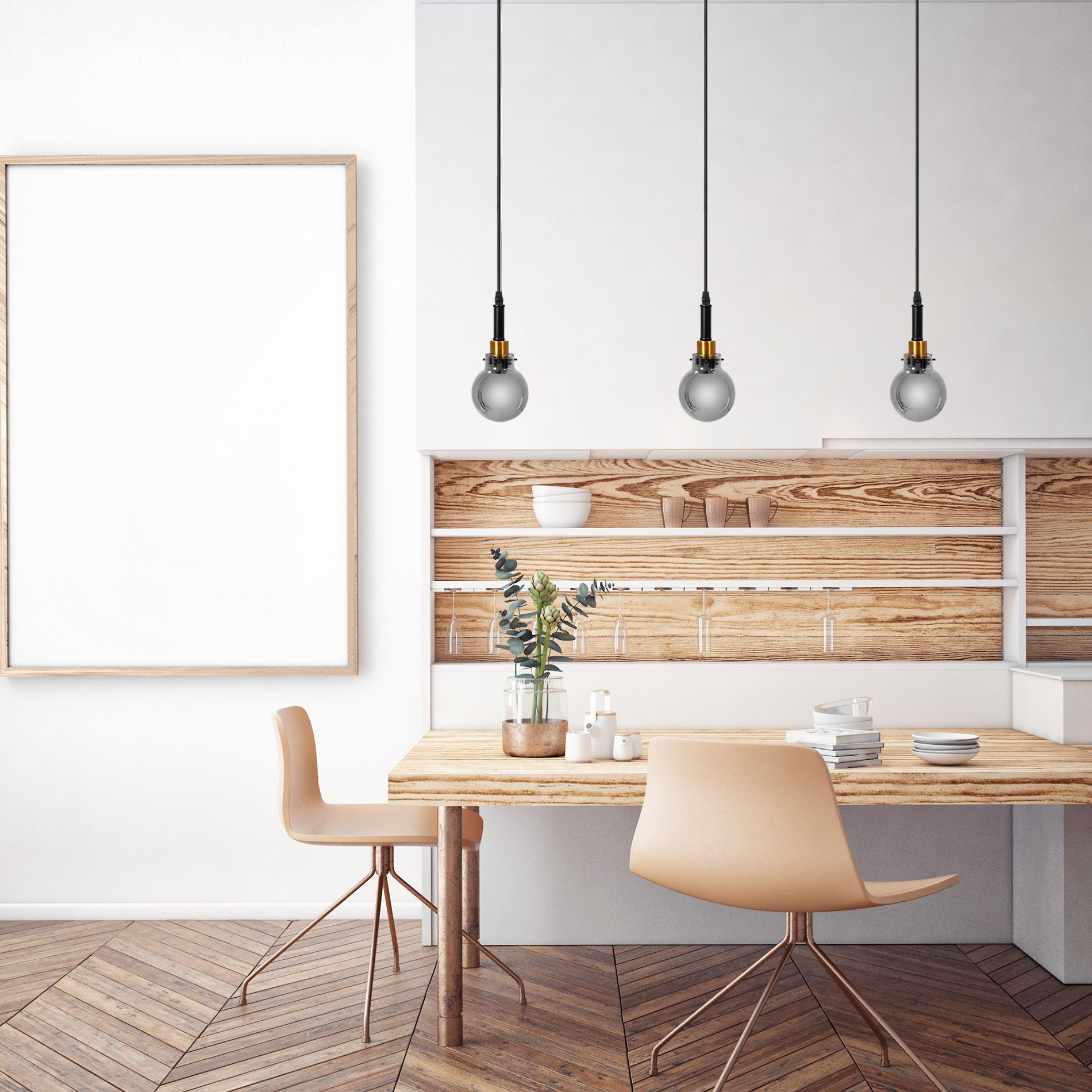 Lampă suspendată APP1124-1CP Black Gold  5