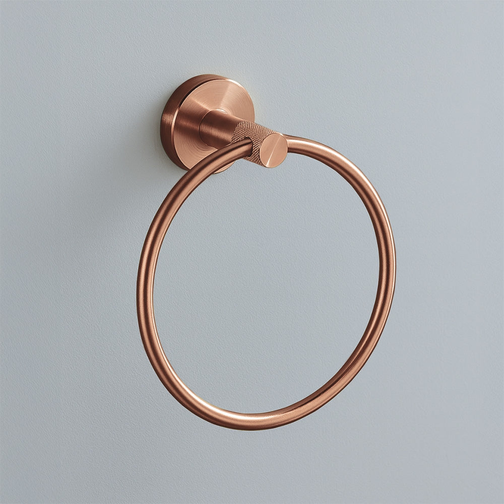 Cuier de baie Ring 6610 Modern Brush Copper  4