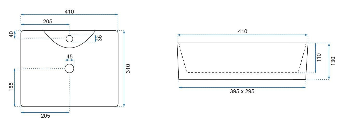 Lavoar Pentru Blat Rea Kelly Mini Aiax Shiny  10