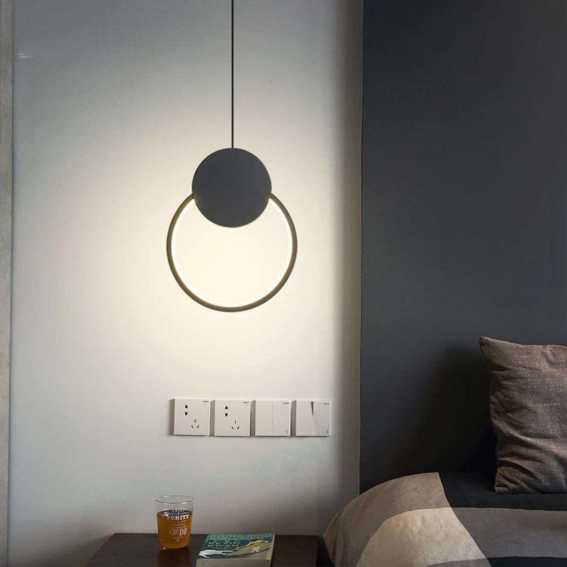 Lampă suspendată de tavan LED APP852-CP BLACK  6