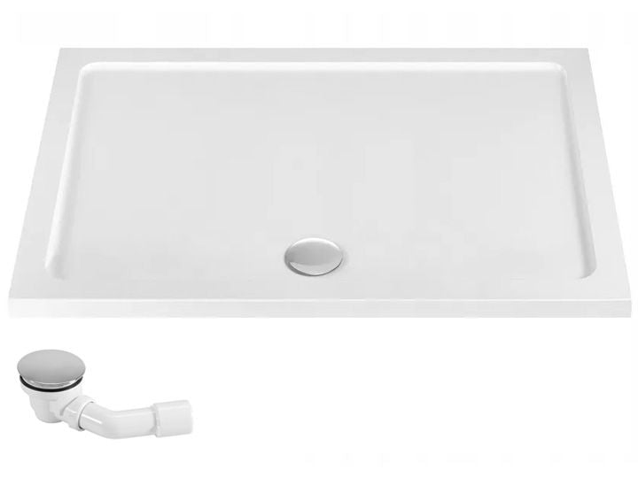 Cabină de duș Rea City 80x100 cm Nickel Brush cu cadita Savoy black 8