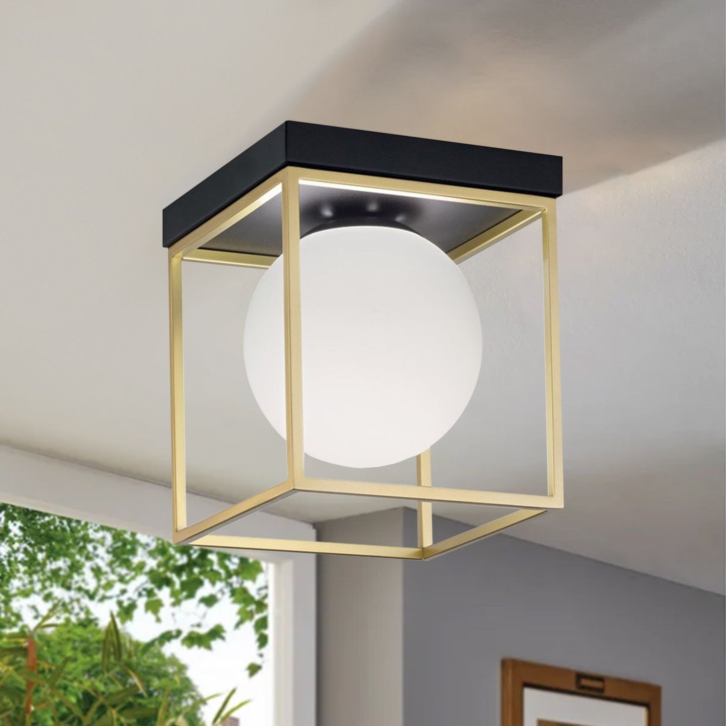 Plafoniera de tavan Gold White APP1166-1C 2