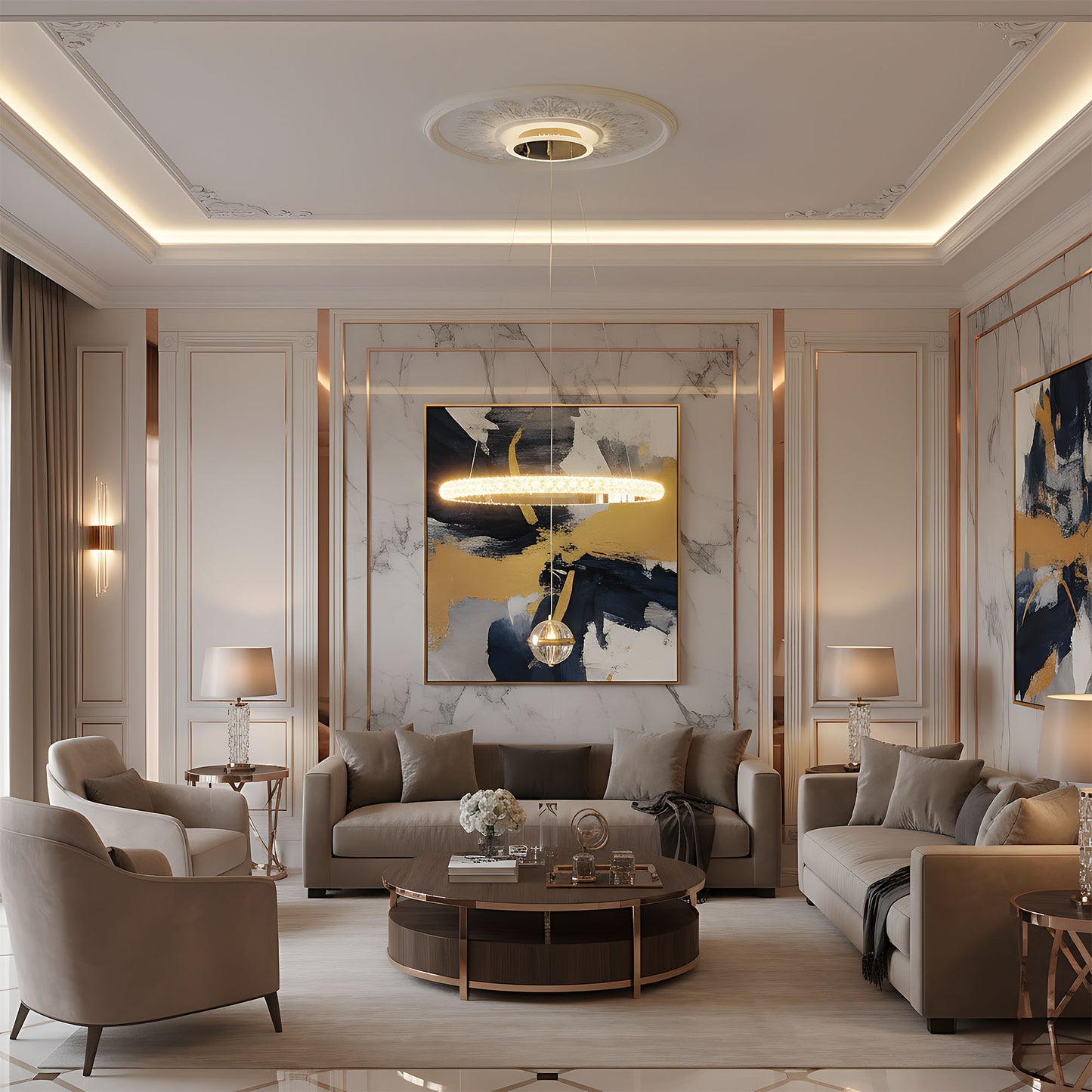 Lampă Suspendată G142-cp 50cm Gold  2