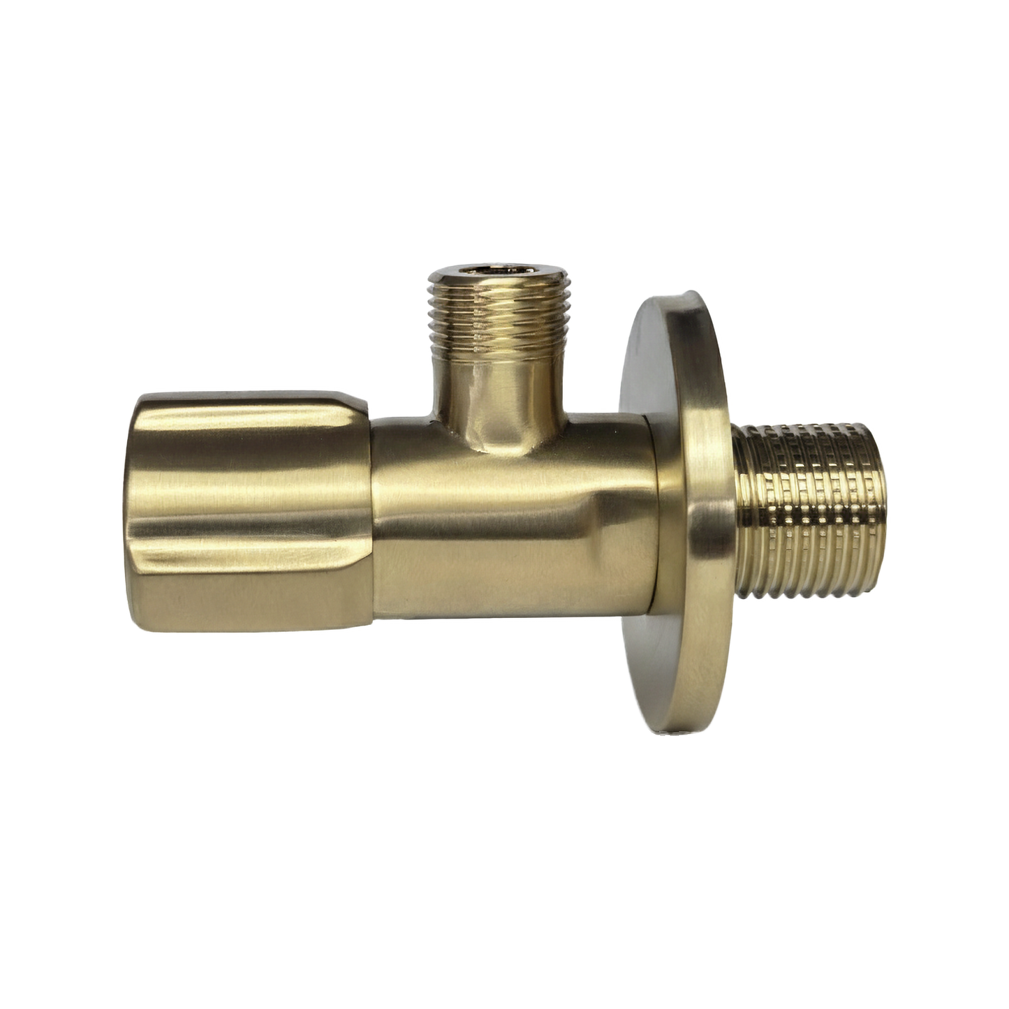 Robinet colțar 02  1/2" x 3/8" Brush Gold  3
