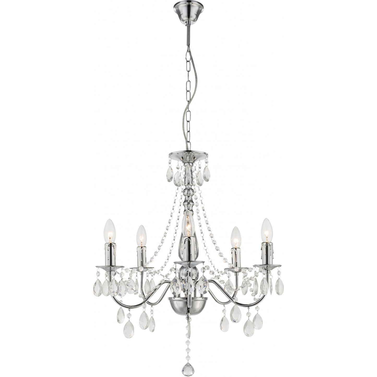 Lampă Suspendată Ebt014-5cp Chrome  7