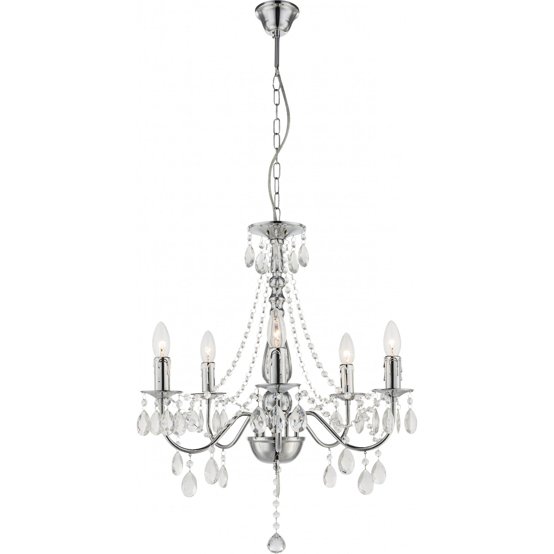 Lampă Suspendată Ebt014-5cp Chrome  7